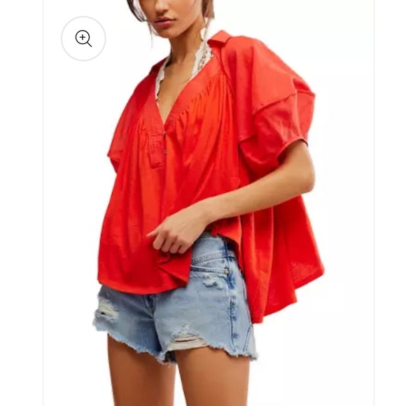 Free People Sunray Babydoll Shirt - Women's size M - Picture 1 of 10